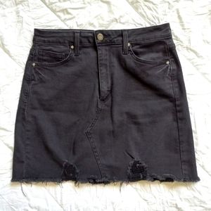 ⚫ 3/$15 - Black Distressed Mini Skirt